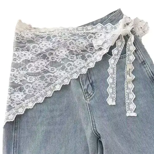 Bufanda triangular Retro con flores para mujer y niña, pañuelo cuadrado, diadema, tocado Pastoral francés coreano, tocado de encaje de verano