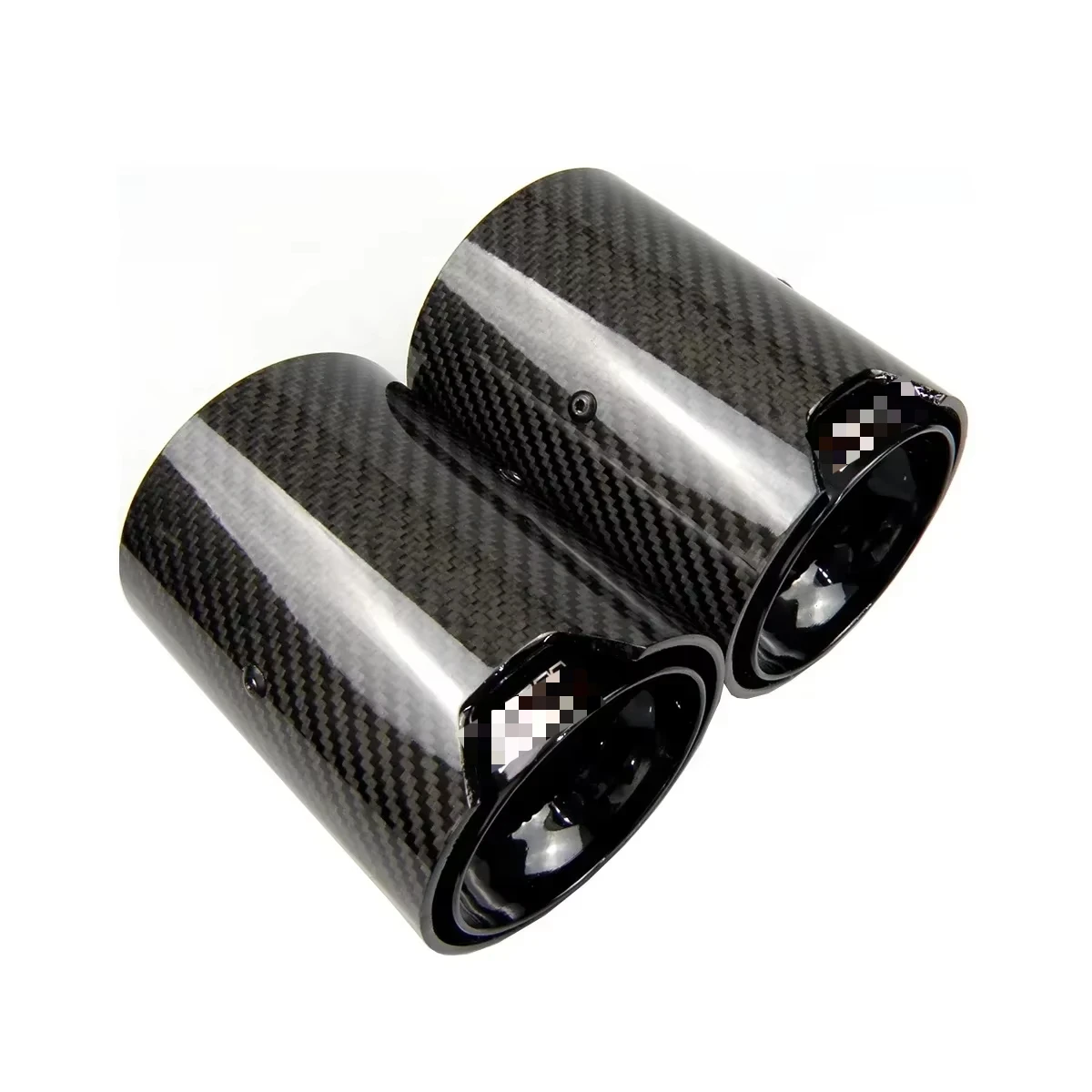 Black coated carbon fiber exhaust tip muffler, exhaust pipe M2 F87 M3 F80 M4 F82 F83 M5 F10 M6 F12 F13