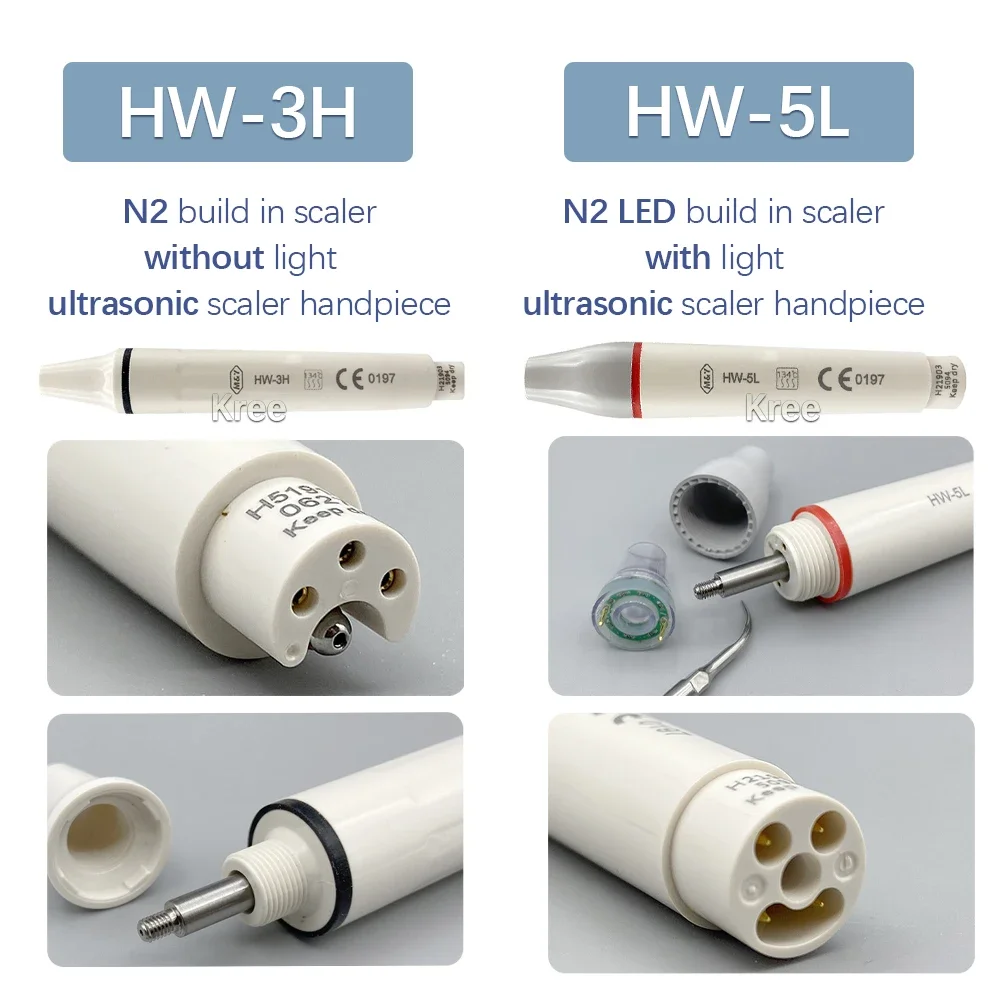 Ultrasonics Scalers Build in Scalers N2 Without LED Light Ultrasonics Piezons Scalings Fit E*S Orals Whitenings Dentists Kits