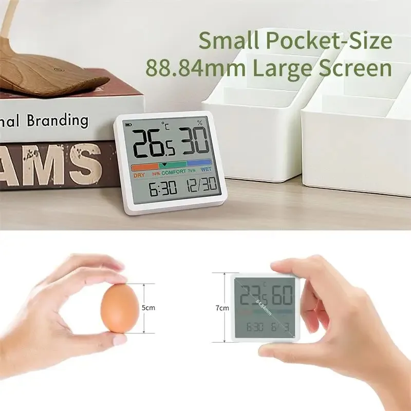 

Indoor Digital LCD Temperature And Humidity Meter with Temperature And Humidity Sensors for Household Use