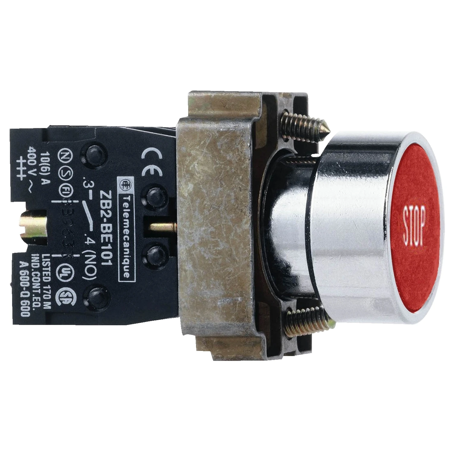 

Кнопка с плоской головкой XB2B с функциональным символом XB2BA4342C XB2BA4342 = ZB2BZ102C + ZB2BA434C