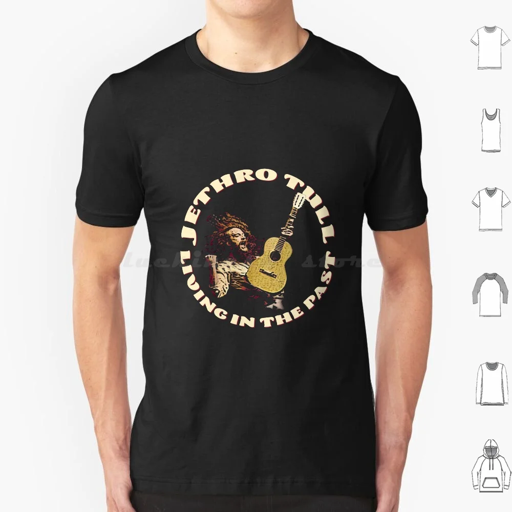 Camiseta Living In The Past, talla grande, 100% algodón, Jethro Tull Music Flute, Ian Anderson Tull, banda clásica de los años 70, Aqualung