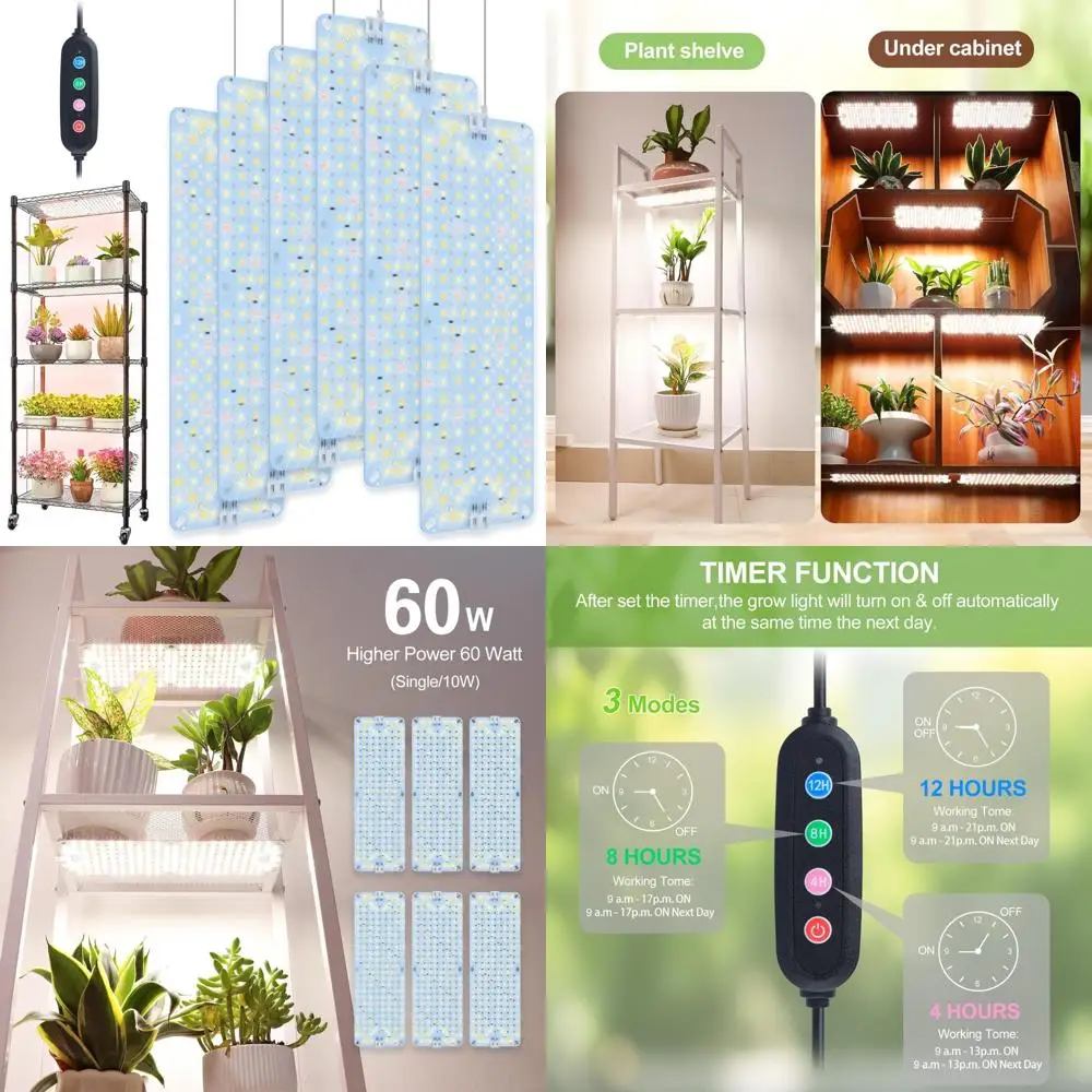 

Ultra-Thin 2025 Panel Grow Lights for Seed Germination, Vegetable Cultivation, Greenhouse Use, and Indoor Plant Growth with Time