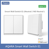 Aqara Smart Wall Switch E1 ZigBee 3.0 Smart Home Wireless Key Light Switch Fire Wire With NO Neutral For Xiaomi Mi Home homekit