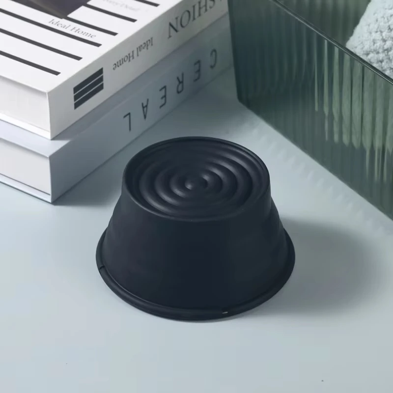 Yaqi Black Color Collapsible Silicone Shaving Bowl For Travel Men Shaving Products