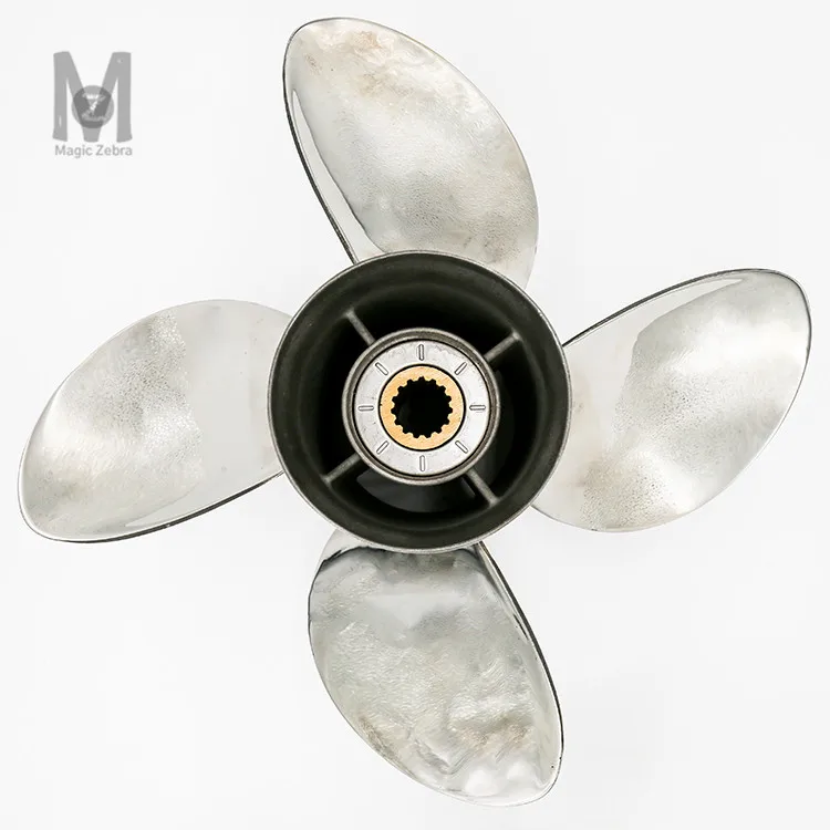 High quality outboard propeller 4-Blade Marine  Stainless Steel Boat Outboard Propeller for Suzuki Engine 150-300HP