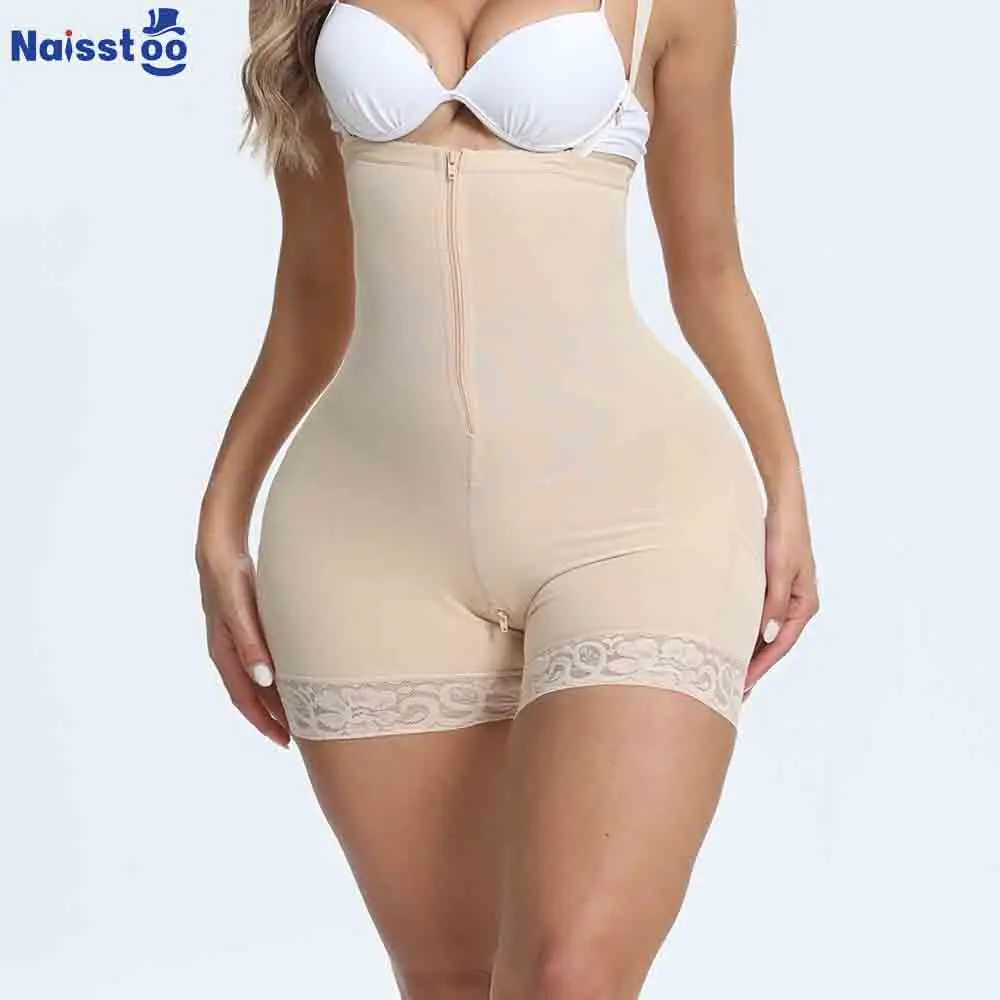 

High Waist Shapewear Panties for Women Abdomen Reducing and Shaper Tummy Control Zipper High Compression Body Shaper Girdles