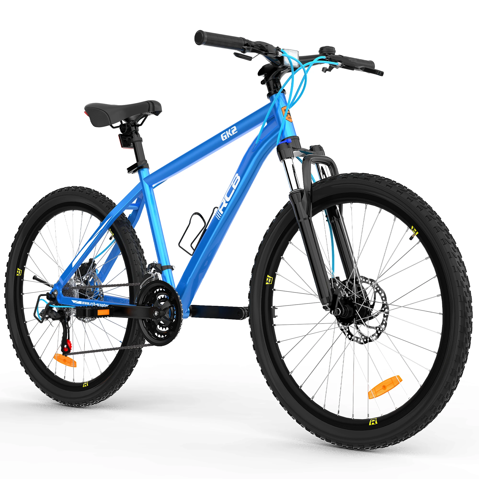26 Inch Mountainbike Aluminium Frame 21 Versnellingen met Voorvering en Mechanische Schijfremmen 150kg Draagvermogen Fiets voor Volwassenen en Tieners RCB KIDS