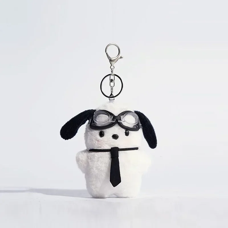 Sanrio Peripherie Cartoon Plüschtiere Puppe Schlüssel bund Kawaii Pochacco Anime Anhänger Schlüssel ring niedlichen Kinder Spielzeug Mädchen