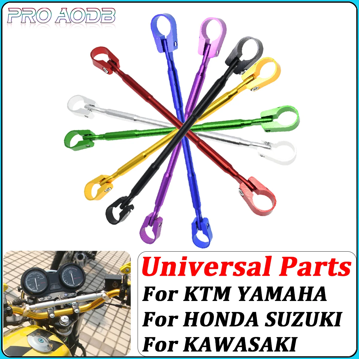 

CNC Handlebar Balance Cross Lever Handlebar For Most 7/8" 22mm Handlebar Steering Wheel Strength Lever Motorcycle Accessories