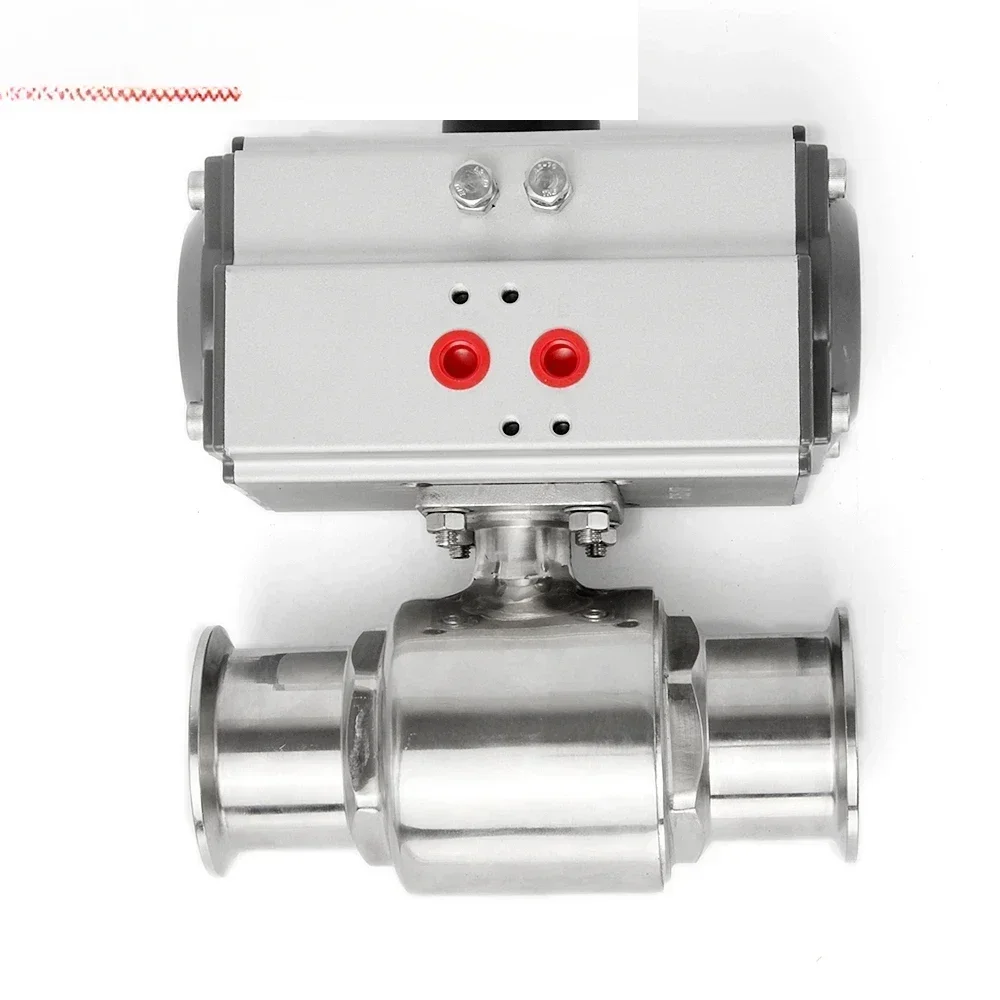 

304 stainless steel straight through pneumatic quick installation Q681F-16P straight through ball valve emergency shut-off valve