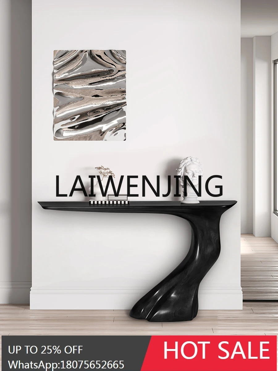 

Solid Wood Console Tables Italian Minimalist Villa Living Room High-End Home Console Wall Storage Side View Sets