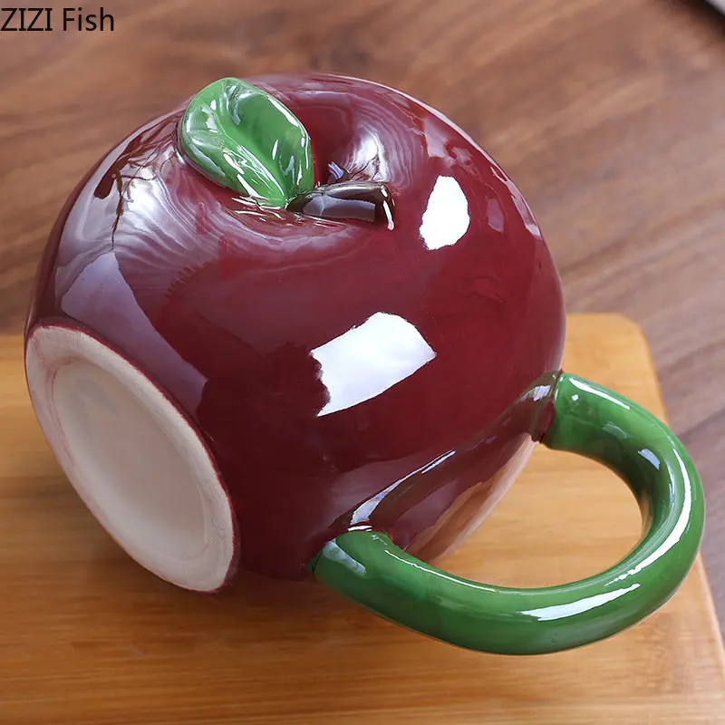 arvest Fruit Ceramic Mug – Artistic Pumpkin, Strawberry & Pineapple Coffee Cup 3