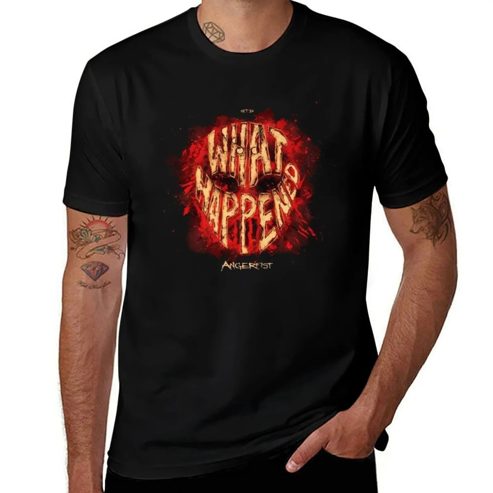 

Angerfist T-Shirt quick-drying sports fans graphic t shirts plus size clothes shirts men