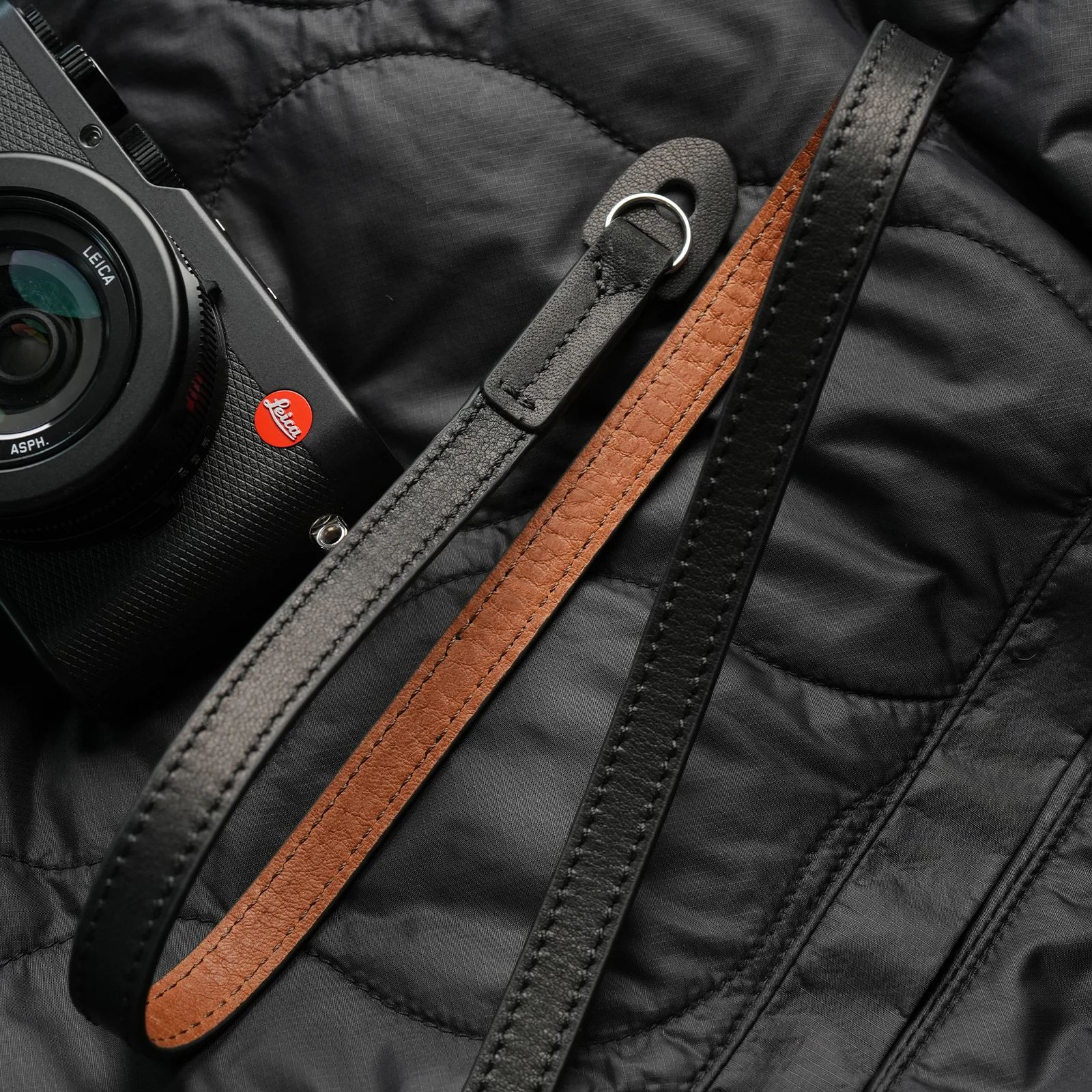 Mr.stone Handmade Genuine Leather Camera Strap For sony Camera Shoulder Sling Belt Fine shoulder strap(Double-sided leather)