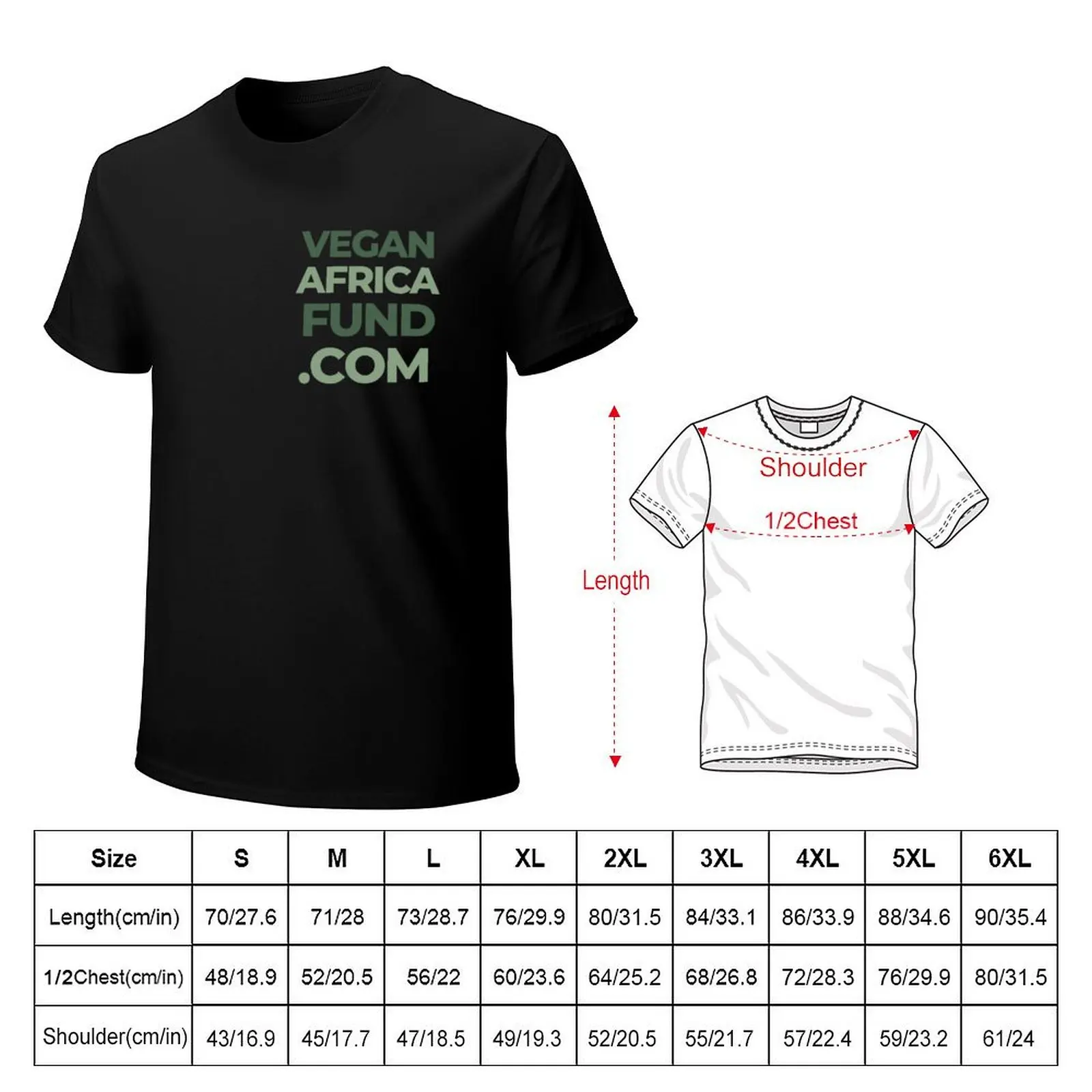VeganAfricaFund.com - Show Off the Vegan AF website! T-Shirt t shirts for man pack cotton T-Shirt