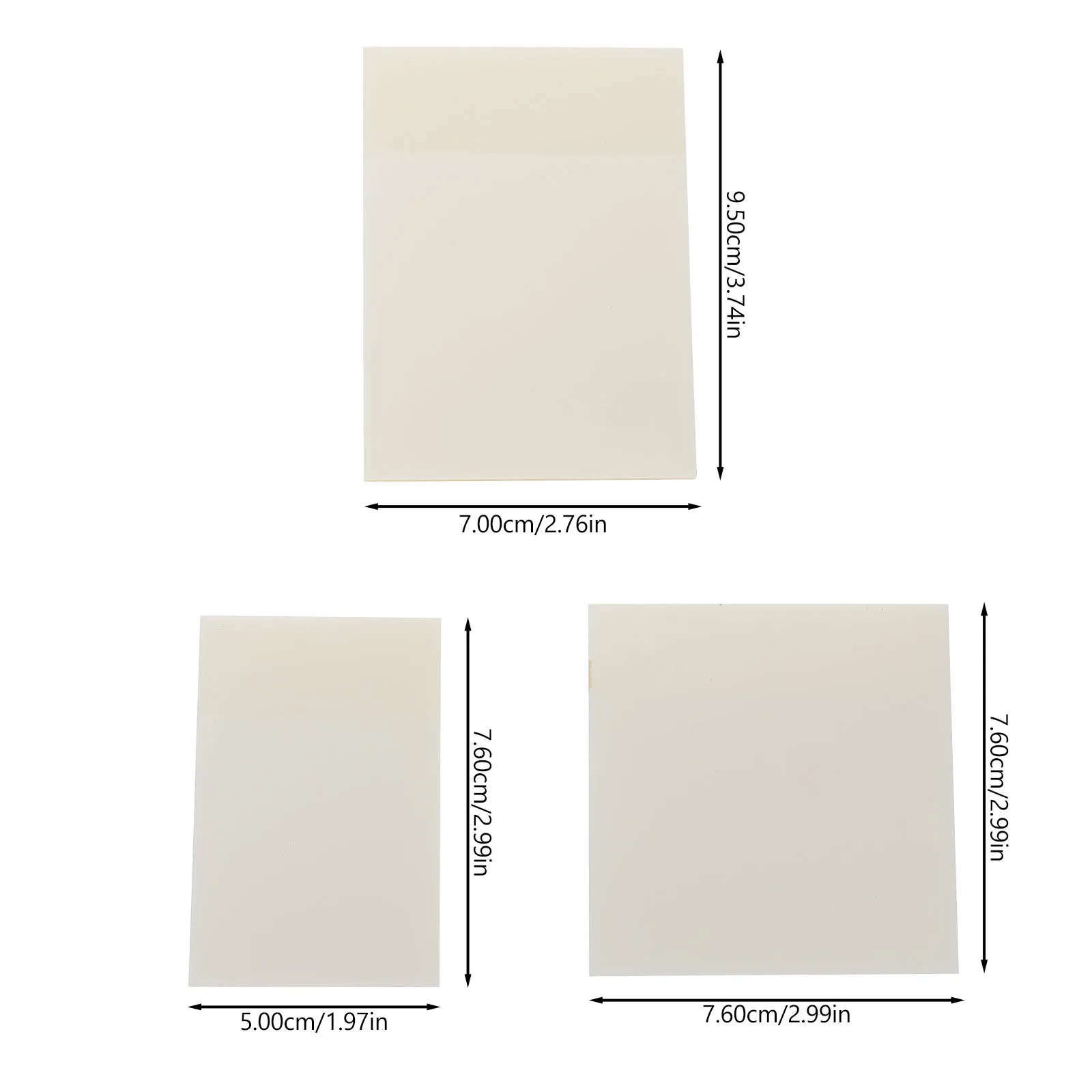6 ชิ้นสติกเกอร์บันทึกข้อความแบบใสสำหรับบันทึกข้อความอุปกรณ์สำนักงานโฮมสคูลกันน้ำ