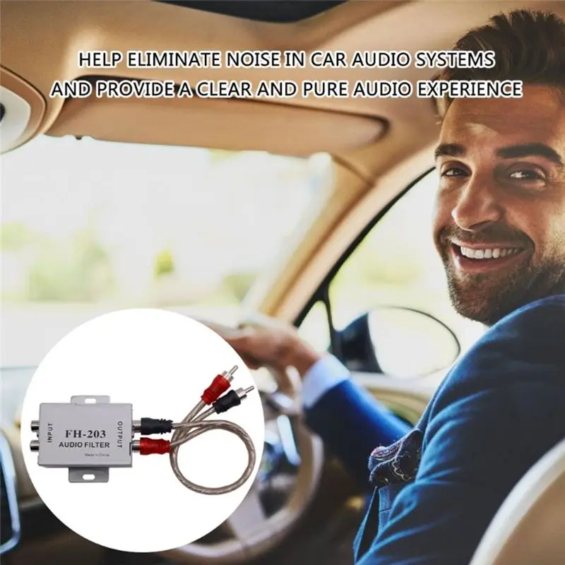 Ground Noise Isolator, Amplifier Noise Filter For Car Stereo & Home Stereo,Car Stereo Noise Suppressor Reducer-X67A