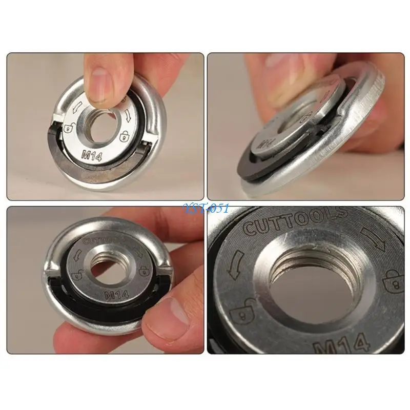 

E15A Quick Lock Nut For Angle Grinder Pressing Plate Grinder Quick Installation