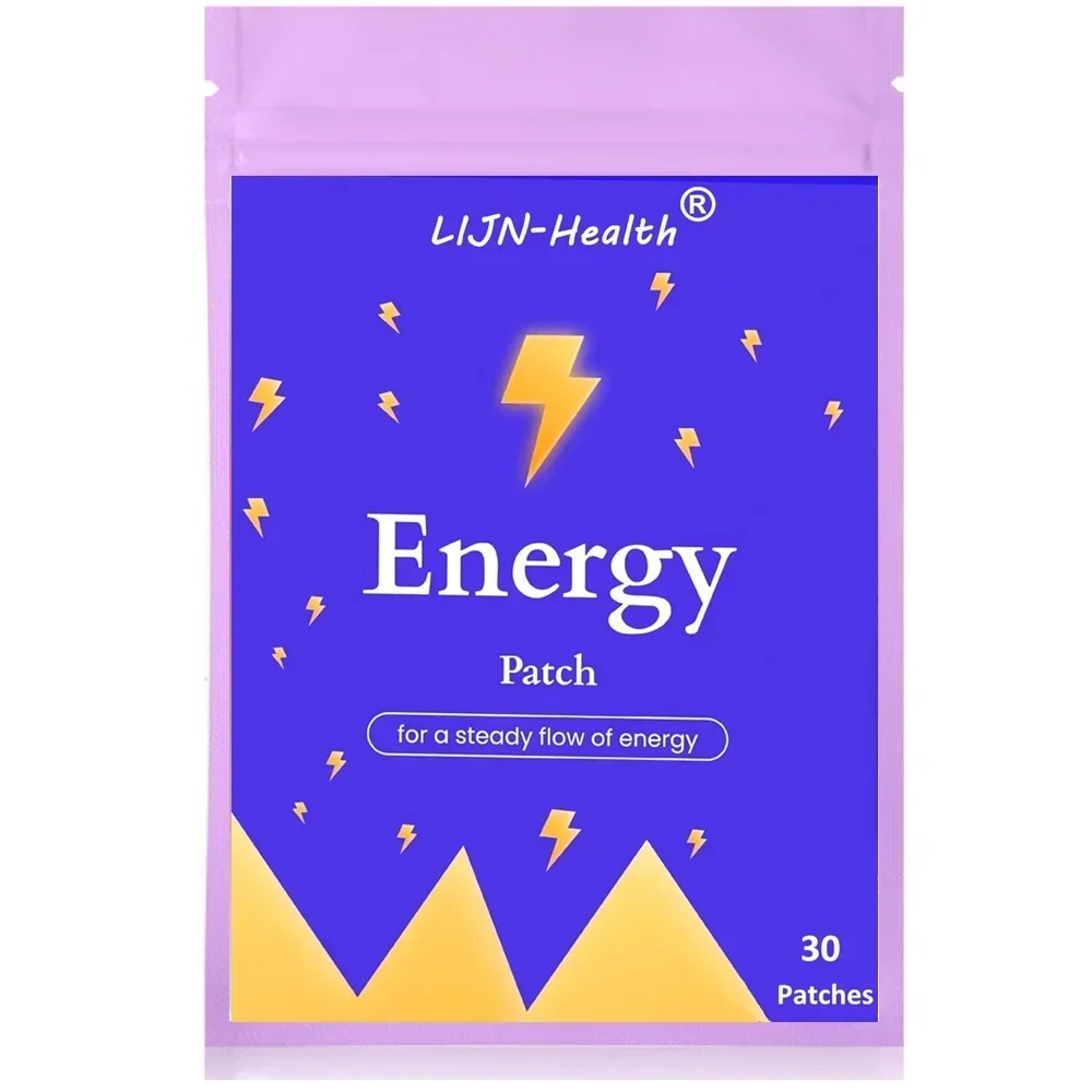 

30 Patches Energy Transdermal Patches Supports Energy with B5 and B3 All Natural Vitamins & Mineral Patch