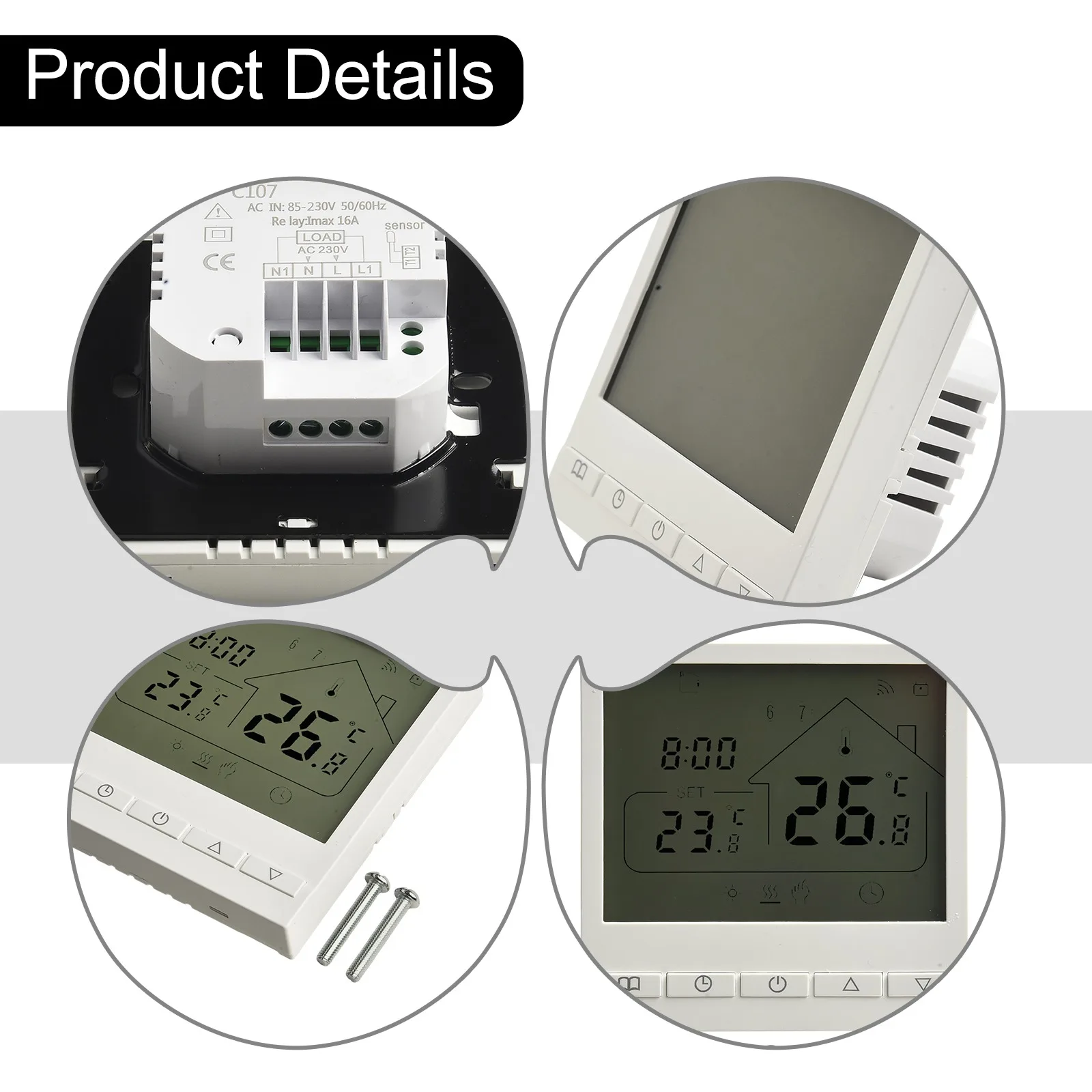 Smart WiFi Thermostat for Comfortable For Underfloor Heating Experience with User Controls  Smart WiFi Thermostat