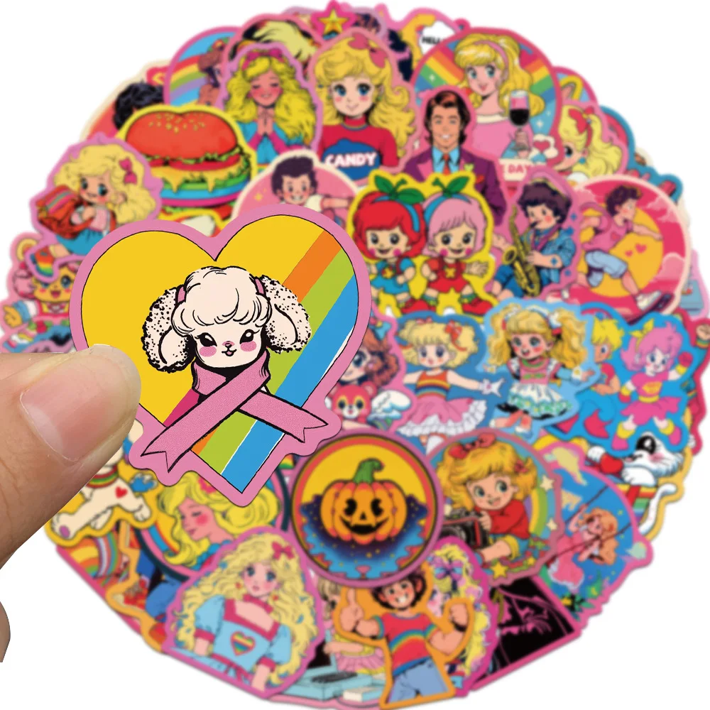 

50 шт. милые ретро мультяшные животные DIY наклейки для ноутбука, телефона, гитары, багажа, водонепроницаемые наклейки в стиле граффити, детские игрушки