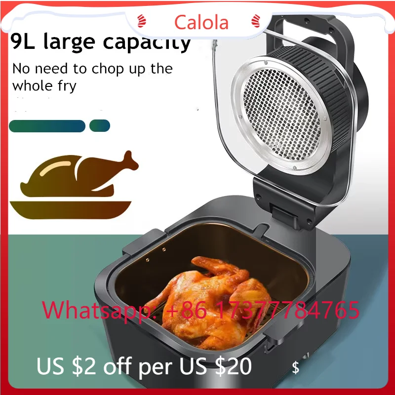 Home Use 1350W Multifunctional Air Fryer Oven, Smart Automatic Cooking with Transparent Window & Large Capacity