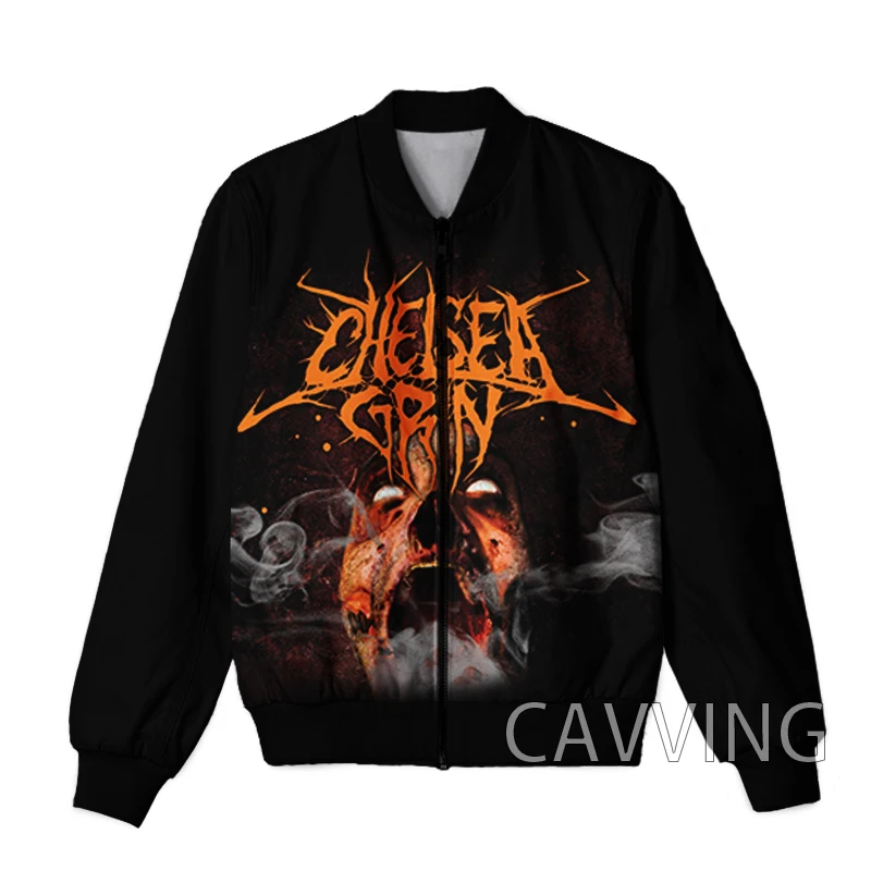 New Fashion Women/Men's 3D Print  Chelsea Grin  Rock  Zipper Bomber Jackets Men Overcoat Mens Coat Zip Up Jackets  J02 - view 2