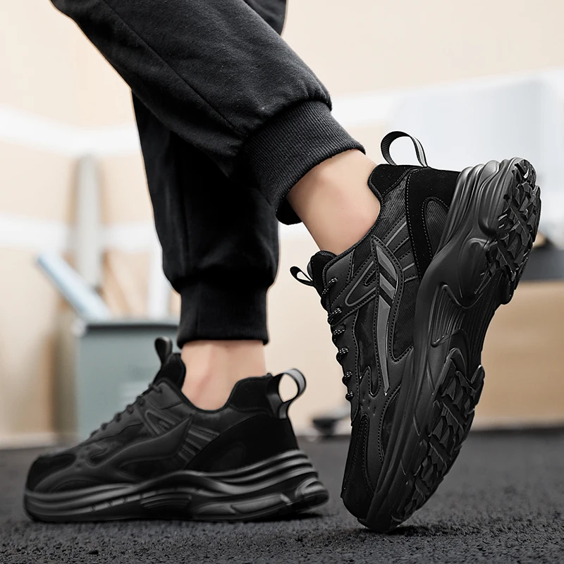 men's casual sports shoes four season fashion versatile comfortable outdoor breathable wear-resistant running leisure sneakers