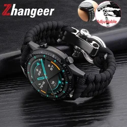 20mm 22mm 24mm Weave Nylon Sport Watch Strap for Men Women Universal Watch Band Bracelet Accessories with Tool