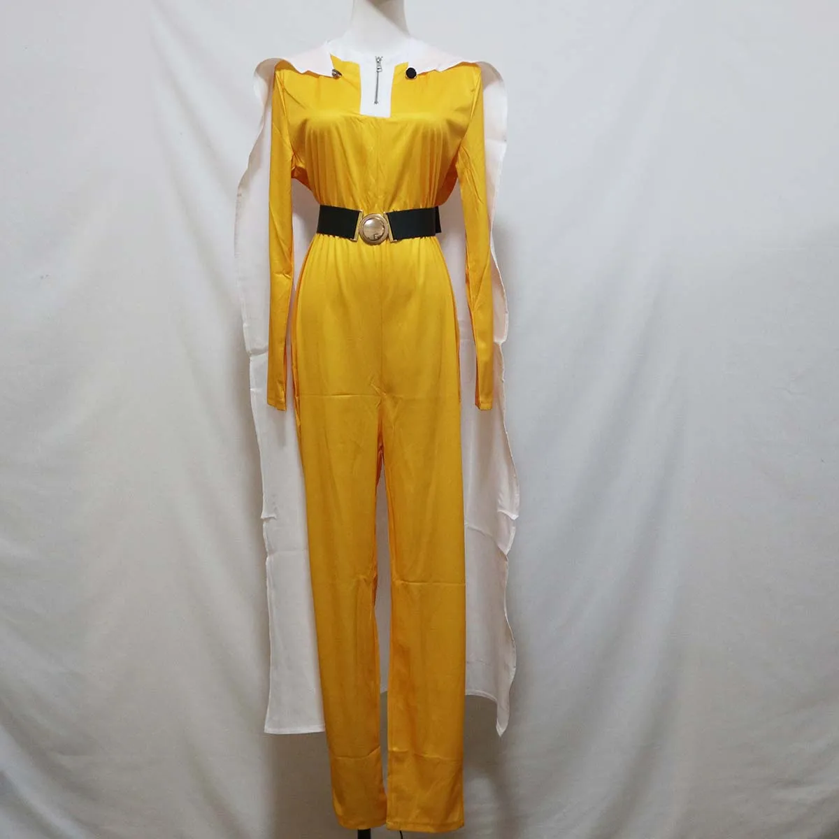 Men Anime One Punch-Man Cosplay Saitama Yellow Jumpsuits Costume view 6