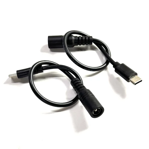 Imagen 2 del producto Cable USB CC a tipo C, 5,5x2,1mm, enchufe CC, Cable de alimentación de 12V para enrutador, portátil, tira LED, altavoz, cámara CCTV