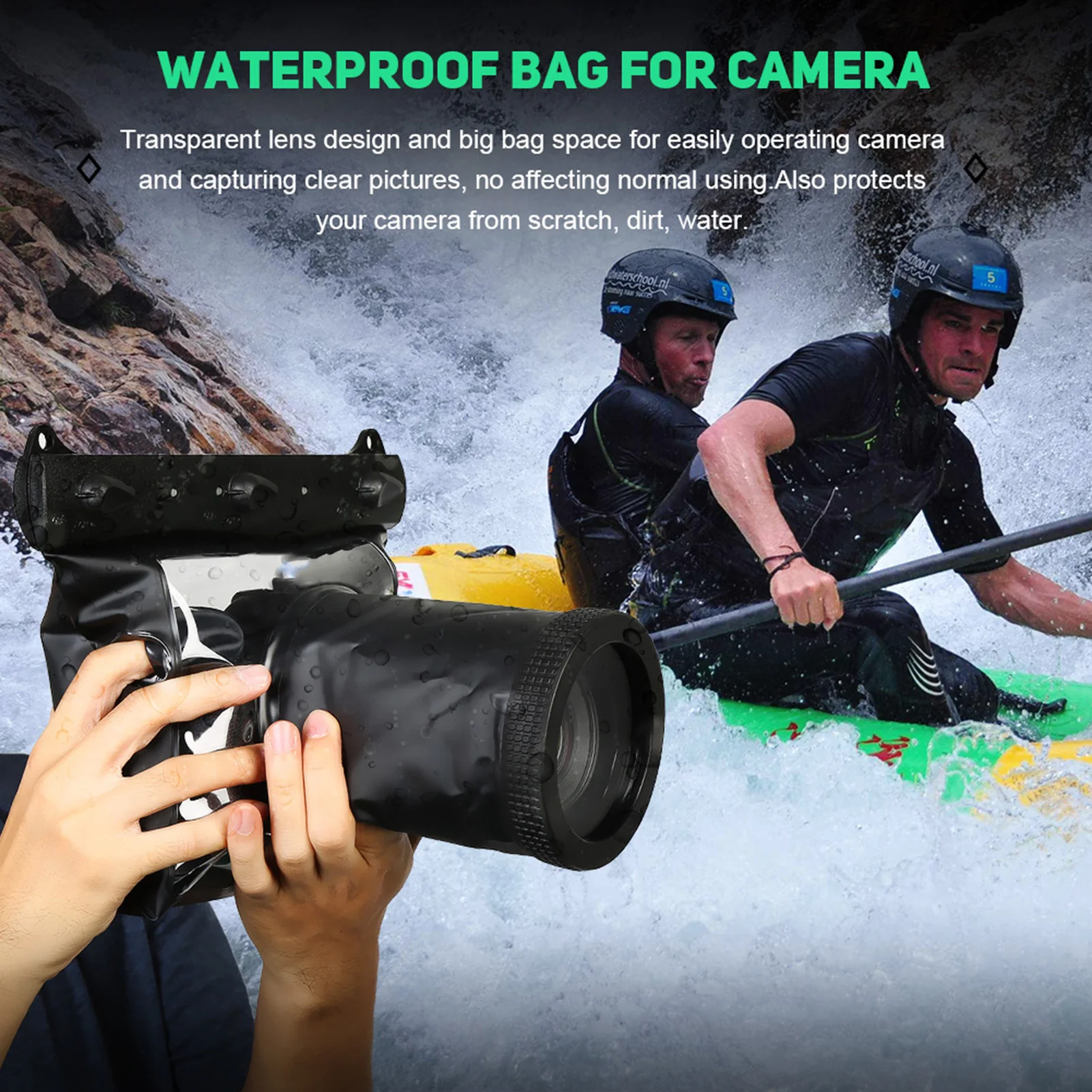 Camera Waterproof Pouch Waterproof HD Underwater Housing Case Dry Bag Pouch for Canon SLR DSLR Camera DSLR Camera Accessories