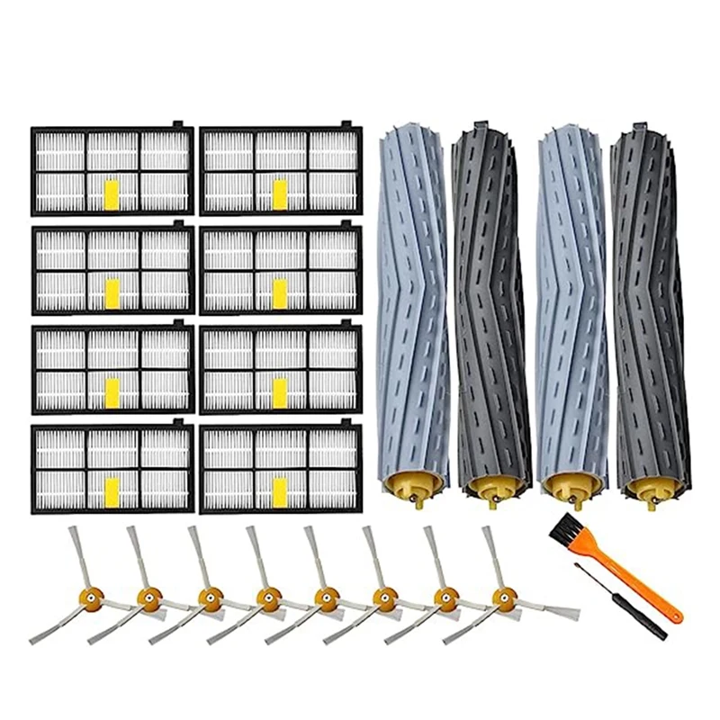 Geeignet für Irobot Kehrroboter 800 900 Serie Ersatzteile 870/871/880/980/990 Seitenbürste Rollenbürstenfilter