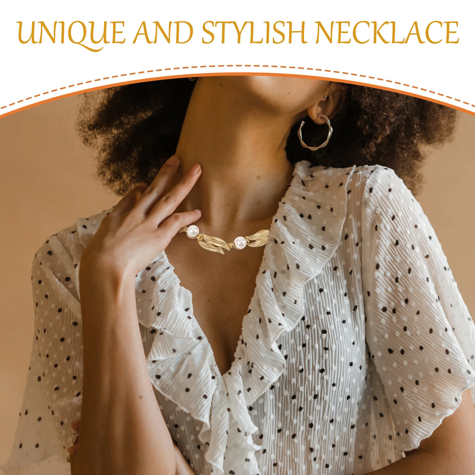 

Necklace For Women Necklace For Girls Leaf Design Clavicle Chain Fashion Jewelry Pearl Choker Neck Accessory