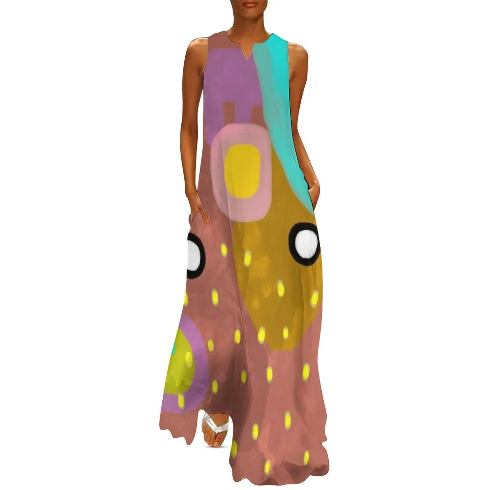 

Abstract Art Fruits Long Dress chic and elegant evening dress summer dress womens 2025 for women summer