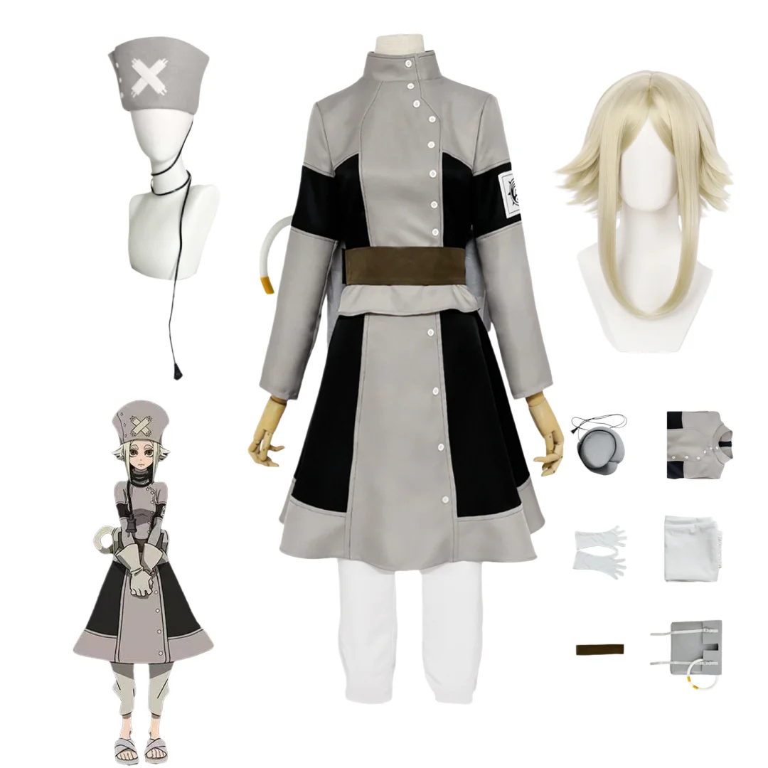 

GACHIAKUTA Eishia Cosplay Stilza Costumes Wig Hat Anime Cleaner's Uniforms Fullset