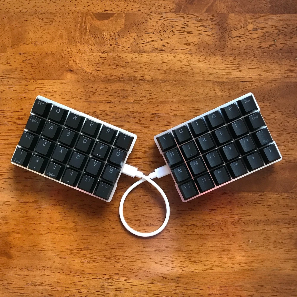 New X10 P48a Custom Split Keyboard Kit Low Axis Layout Orthogonal Inline Mechanical Keyboard 48 Keys Single-Mode Wired