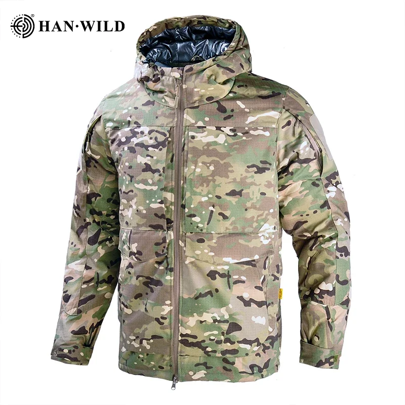 

HAN WILD Tactical Jacket Men Winter Heating Combat Thermal Jackets Airsoft Hiking Windbreaker Hunting Clothes Warm Waterproof