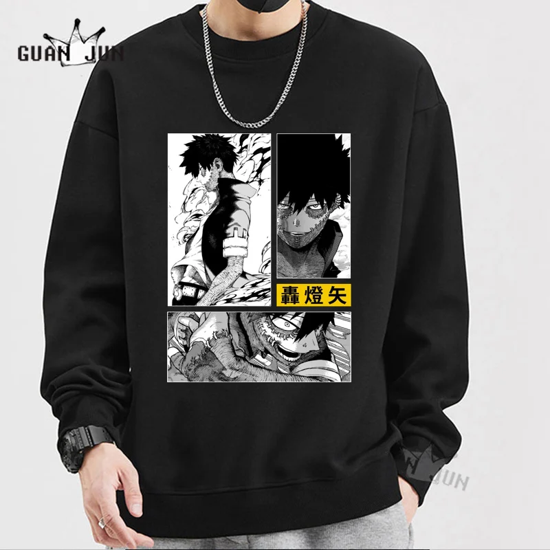 Anime My Hero Academia Dabi Tomura Shigaraki Hoodie Harajuku Clothes Streetwear Manga Sweatshirt Cotton Hoodies Pullover