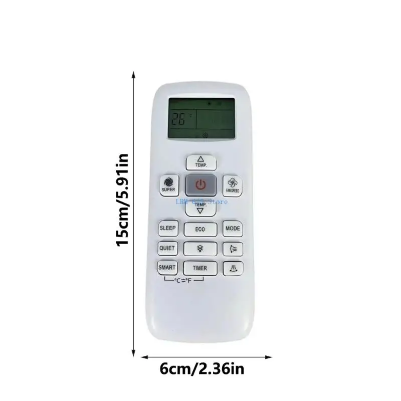 Persediaan Peralatan Rumah 41QA AC Conditioning Remote Controller LCD Remote Control