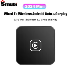 Original Mini Wireless Carplay&Android Auto 2 In 1 AI Box For Kia Audi Toyota Mazda Nissan Camry Suzuki Ford Opel Universal Car