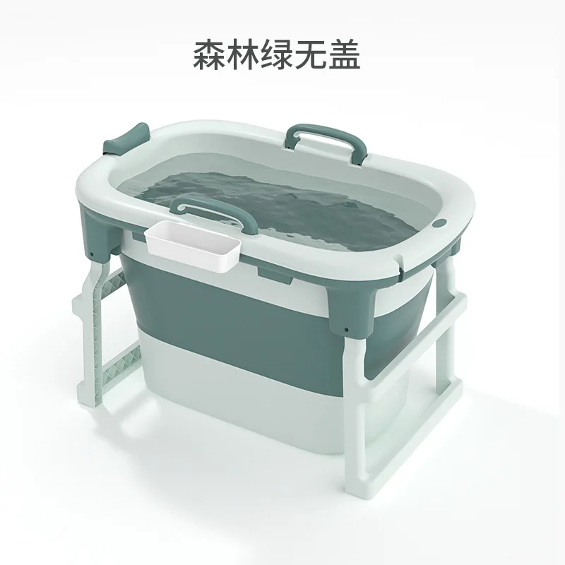 

Height bath bucket Folding adult household bat h bucket Adult ba th bucket Thickened whole body ba th tub Free installation