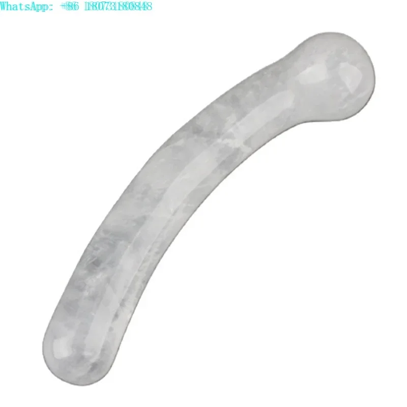 New arrivals natural crystal yoni dildo Massager healing crystal clear quartz crystal massage wand for women