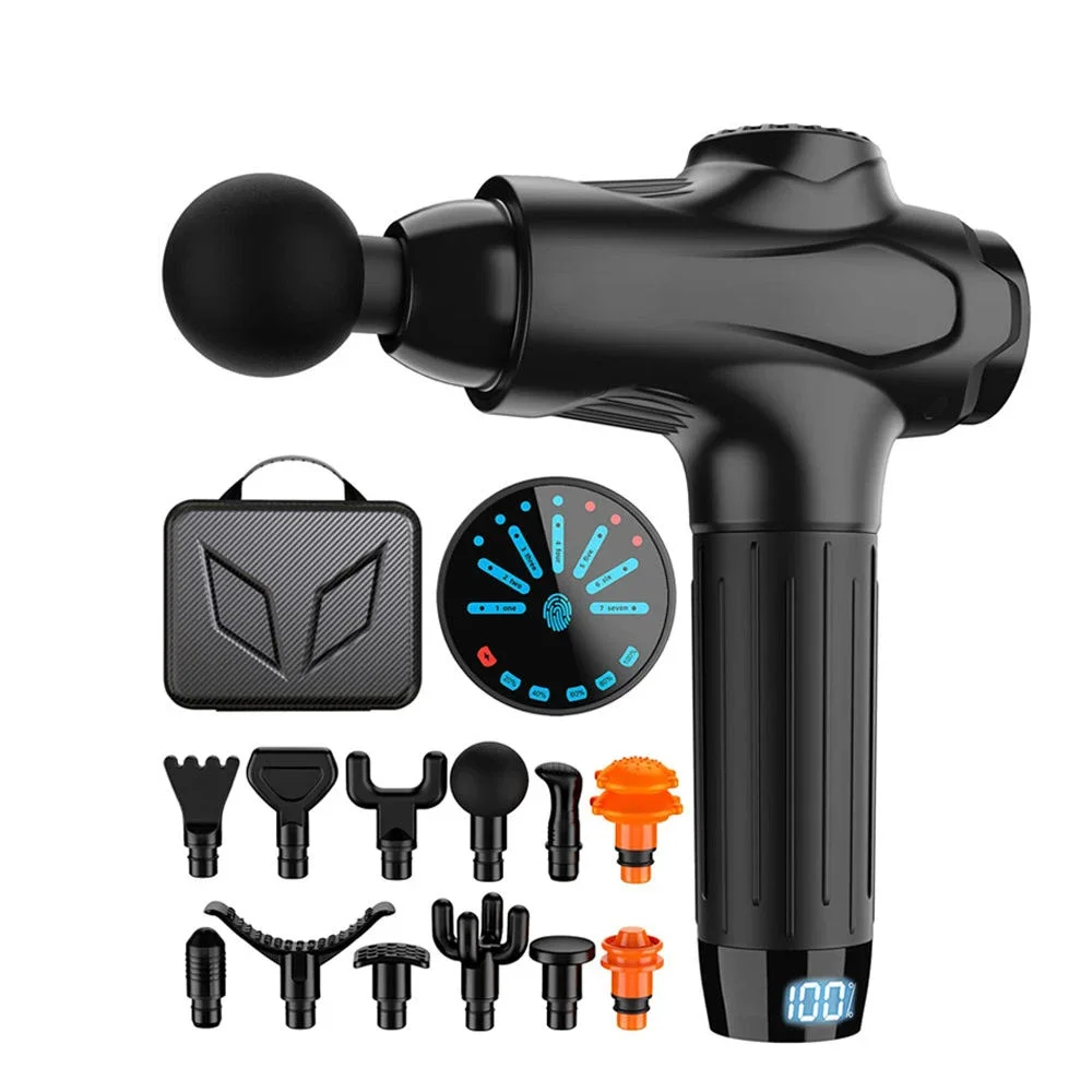 Cordless Professional Fascia Gun Deep Tissue Muscle Massager for Old Injuries Tight Muscles Stiff Joints - Portable Relaxation T