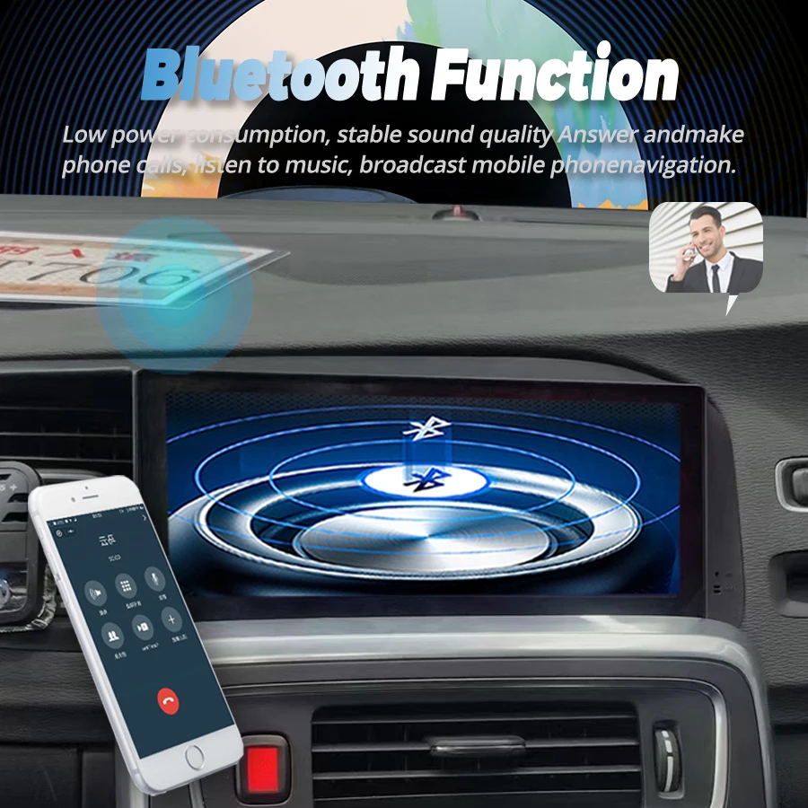 Android 13 Car Multimedia Auto Video Player For Volvo S60 V60 2011 - 2019 8.8Inch Touch screen GPS DSP Stereo CarPlay Head Unit