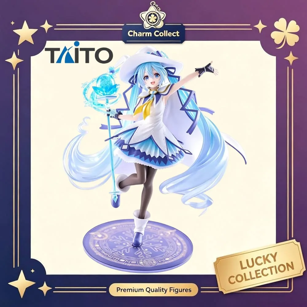Genuine TAiTO Original Model Toy Hatsune Miku AMP+ SNOW MIKU ALL STARS (2014 Ver.) Anime Collectibles Action Christmas Gifts