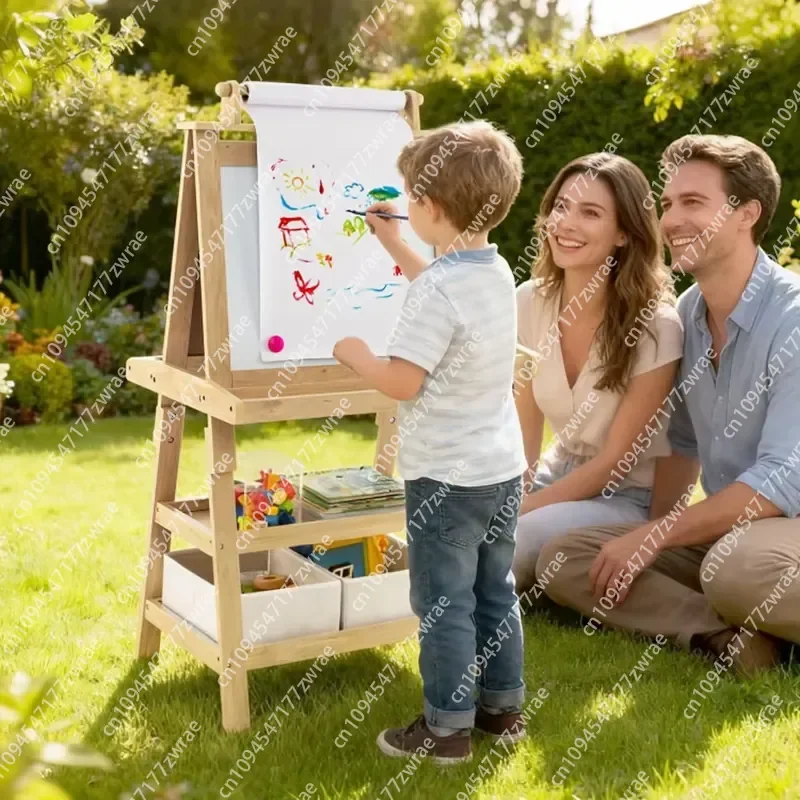 3-in-1 Double Sided Storage Art Easel