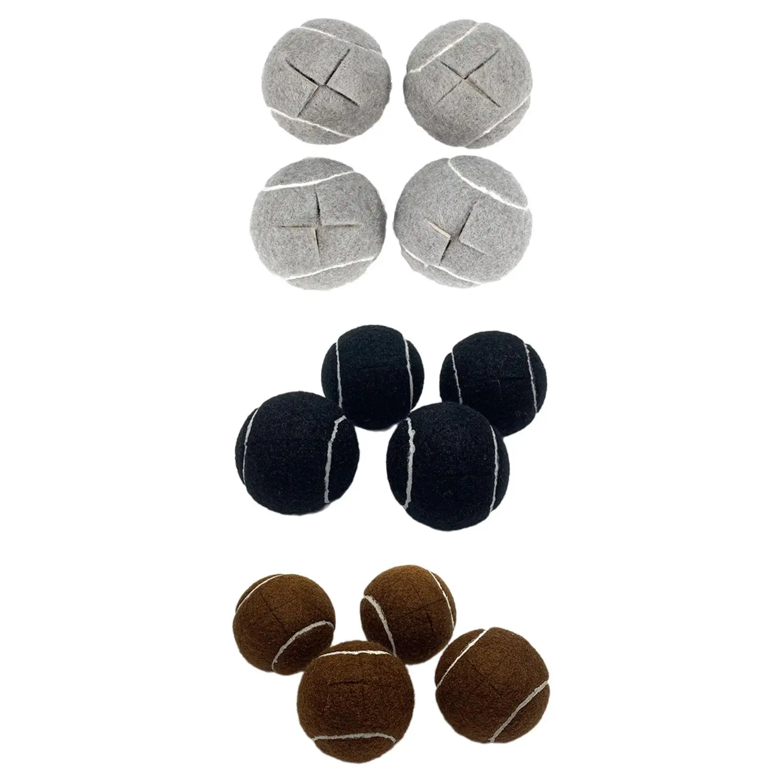 4Pcs Furniture Leg Covers Tennis Balls Shape Table Foot Cover Floor Protection Chair Leg Caps for Home Living Room Floors