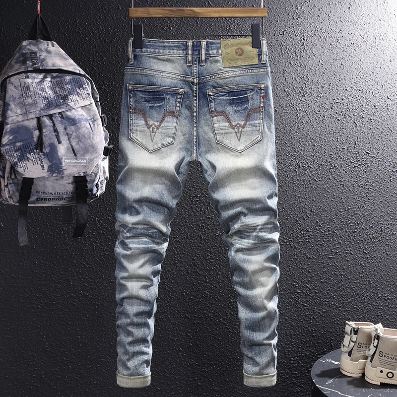 Jeans da uomo in denim lavato - Men'S Fashion Grey Jeans recensione e prezzo